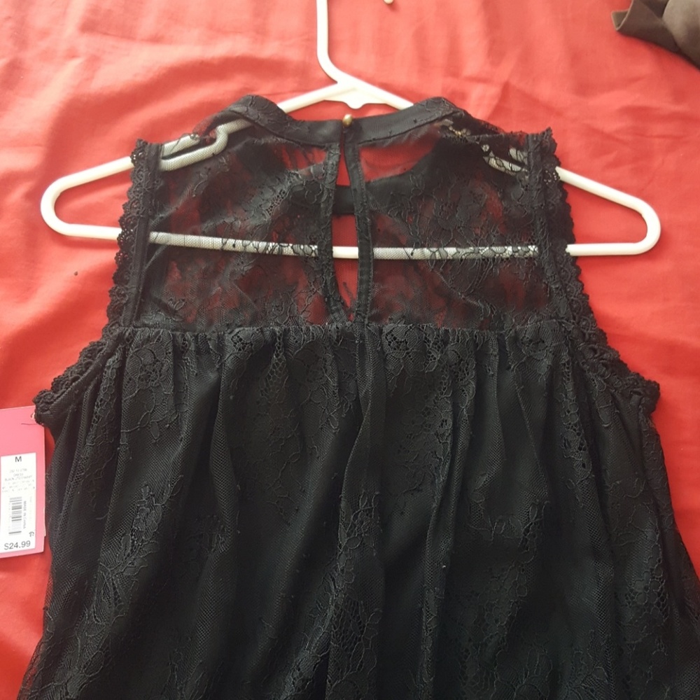 Black lace dress